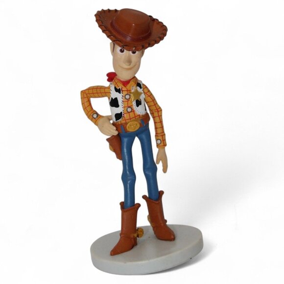 Toy Story Woody Sheriff Figurine Collectible Plastic Toy With Cowboy Hat & Boots - Picture 1 of 5